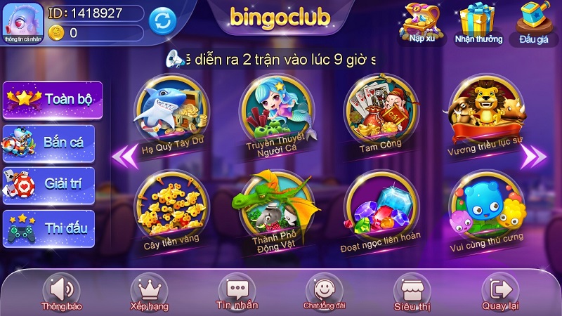 Bingo Club - Bom tấn hàng đầu của làng game bài đổi thưởng đẳng cấp quốc tế